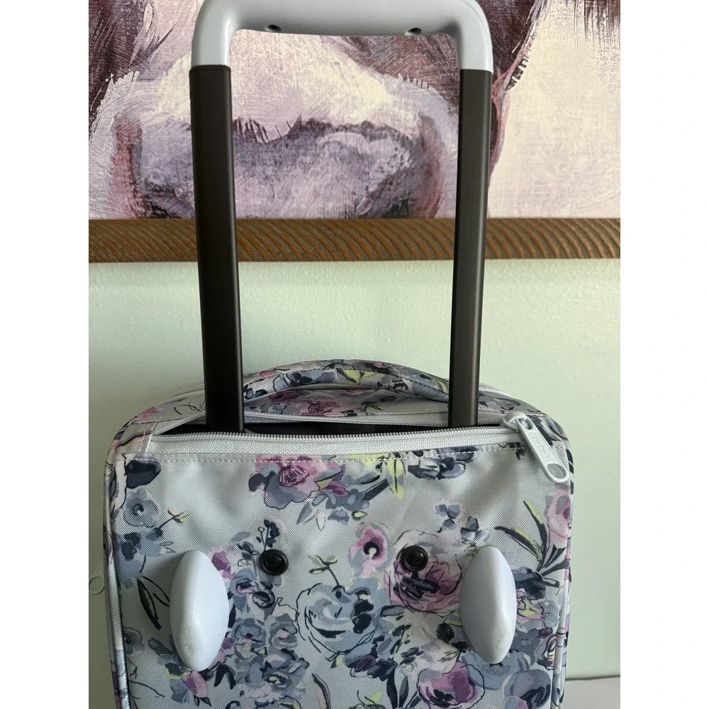 Vera Bradley Rolling Duffle Weekend Travel Bag Carry On Luggage Floral Pastel